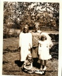 1963-Spring Eileen Confirmation, Juliet, Meg Communion, Liz.jpg