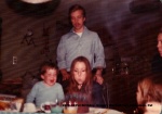 1973-10 Pat Birthday, Gregory Wardell, Dan Samuelson, Pat.jpg