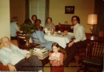1977-04 Easter at Aunt Marges, BoBo, Aunt Marge, Matilda, Mary, Bill, Liz, Terry.jpg