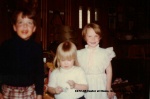 1977-05 Easter at Moms, Gregory, Dana, Stacey.jpg