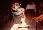 1977-07 Moms backyard, Dawn, Eileen, NaNa, Aunt Bella.jpg