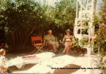 1977-07 Moms backyard,Aunt Bella, Eileen, Dawn.jpg