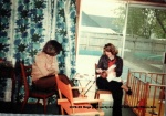 1978-05 Megs grad party,Kathleen Stefanich, Eileen,Brie.jpg