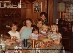 1980-05 Celebrating Moms Birthday,Dawn,Darren,Stacey,Brie,Mom,Gregory,Ryan,Dana.jpg