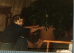 1984- Moms Pics, Mom moving plant for Christmas tree.jpg