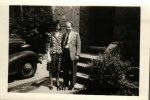 1947-08 Marcy & Romeo Watzel front yard.jpg